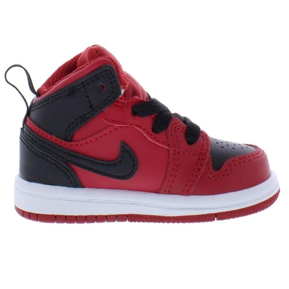 Jordan 1 Mid Reverse Bred | Gym Red/Black-White | Toddler/Infant | NEW in BOX!♥️ - Picture 1 of 6
